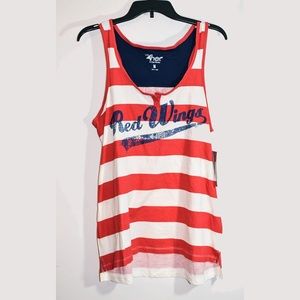 Red wings summer tank top